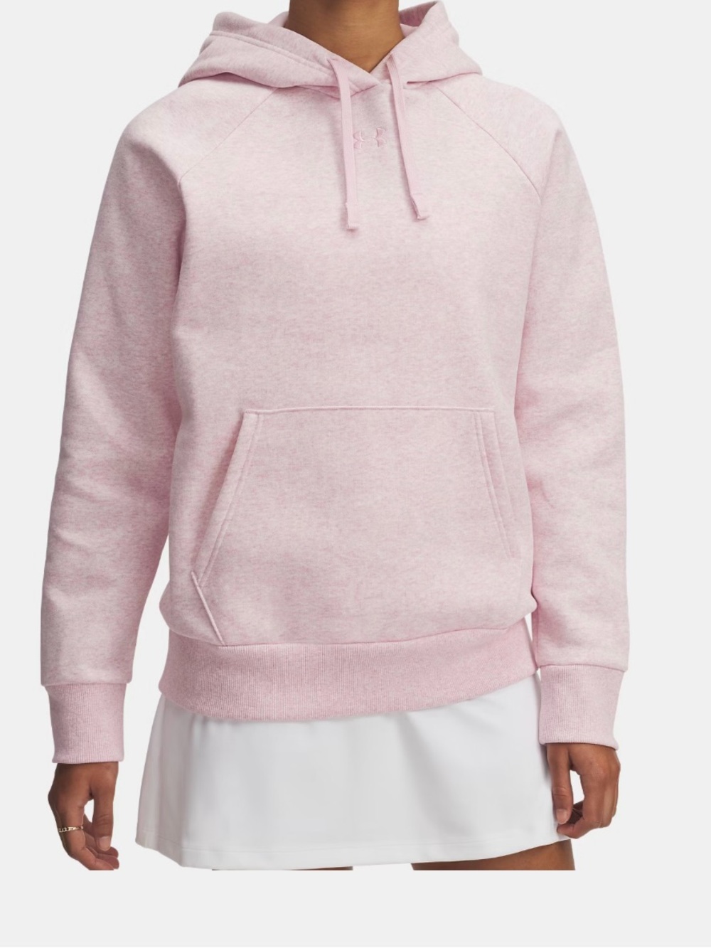 NWT Under Armour Women’s Rival Fleece Hoodie - Prime Pink Heather - Size M